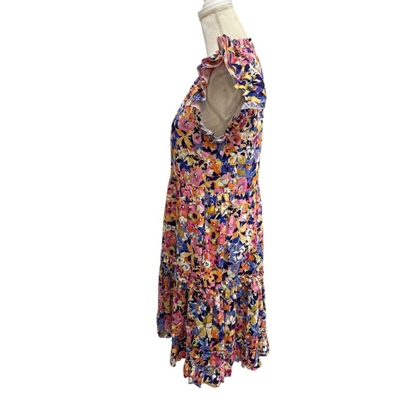 Tyler Böe Women’s Ursula 100% Cotton Floral Mini Dress Flutter Sleeve NWT $298 - Picture 5 of 15